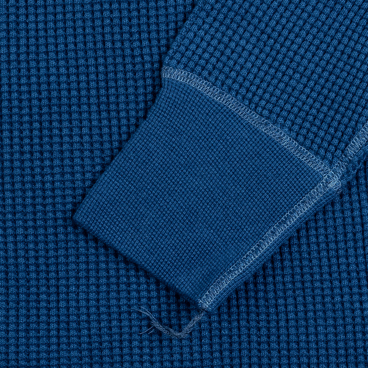 IHTL-1301-IND - Waffle Knit Thermal Long Sleeved Crew Neck - Indigo