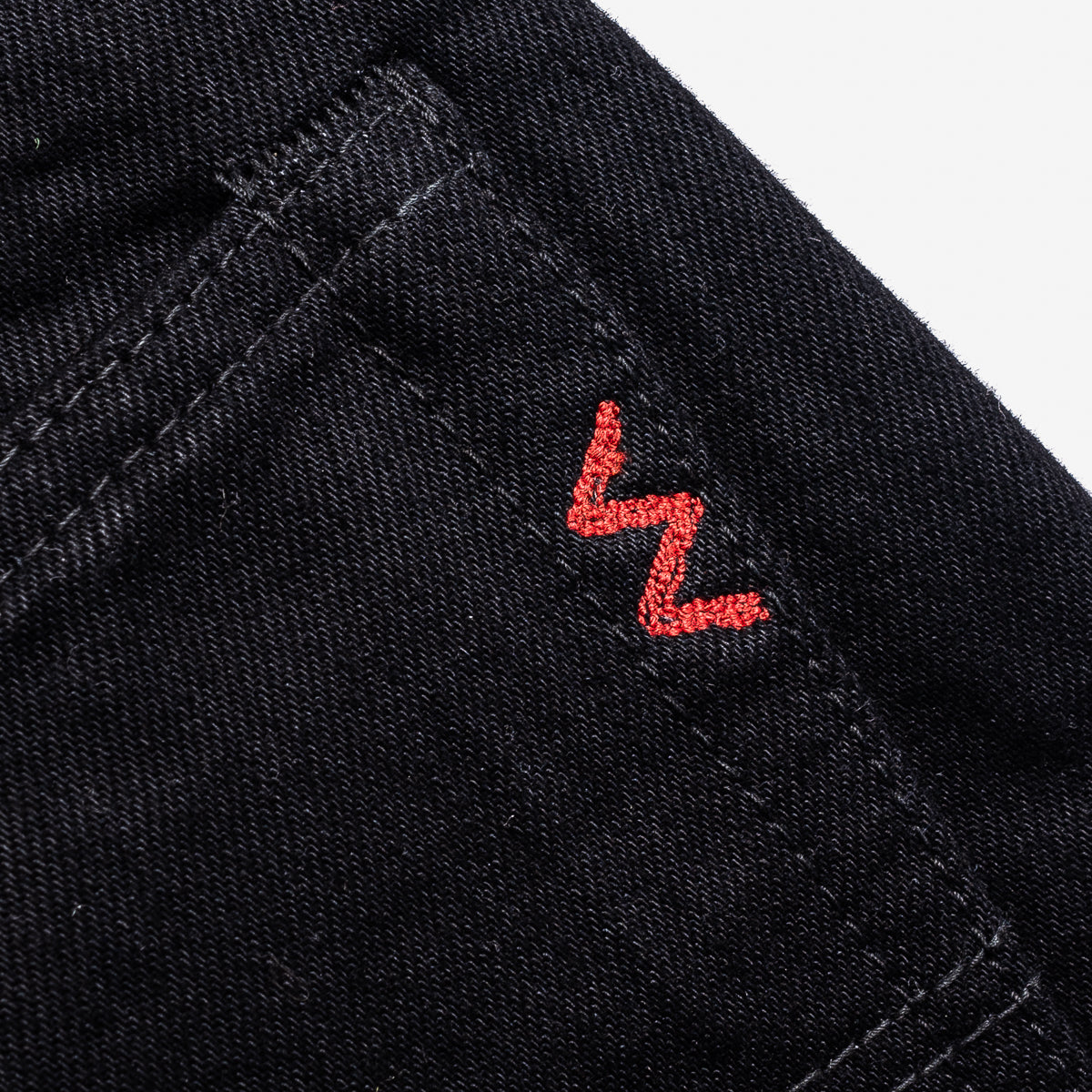 IH-888S-142BB - 14oz Selvedge Denim Medium/High Rise Tapered Jeans - Black/Black