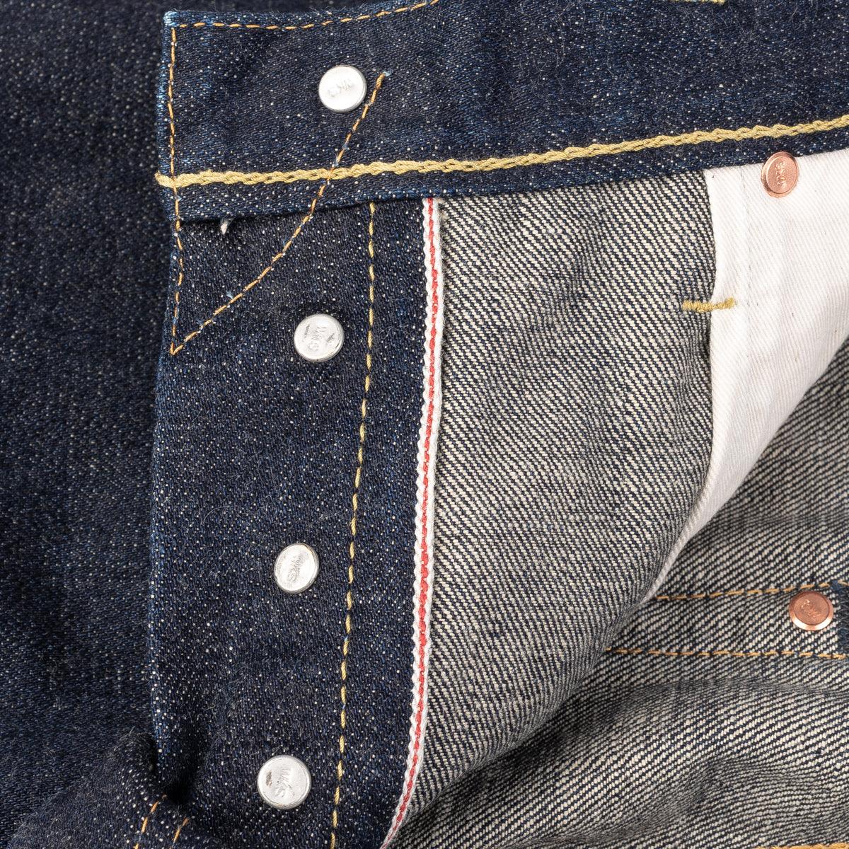 IH-777S-18 - 18oz Vintage Selvedge Denim Slim Tapered Cut Jeans - Indigo