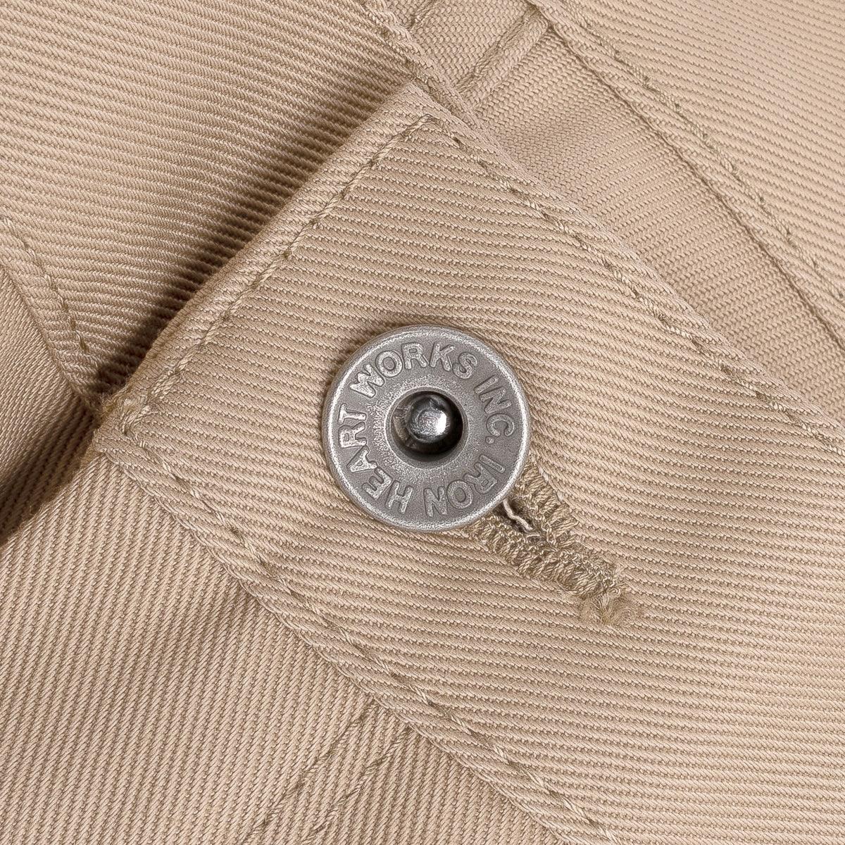 IH-717-KHA - 9oz Mercerised Selvedge Cotton Chinos - Khaki