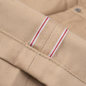 IH-717-KHA - 9oz Mercerised Selvedge Cotton Chinos - Khaki