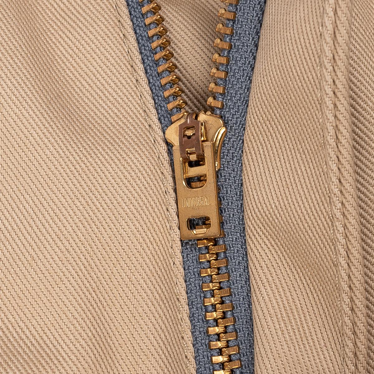IH-717-KHA - 9oz Mercerised Selvedge Cotton Chinos - Khaki