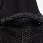 IH-555S-SBG - 21oz Selvedge Denim Slim Cut Jeans - Superblack (Fades To Grey)