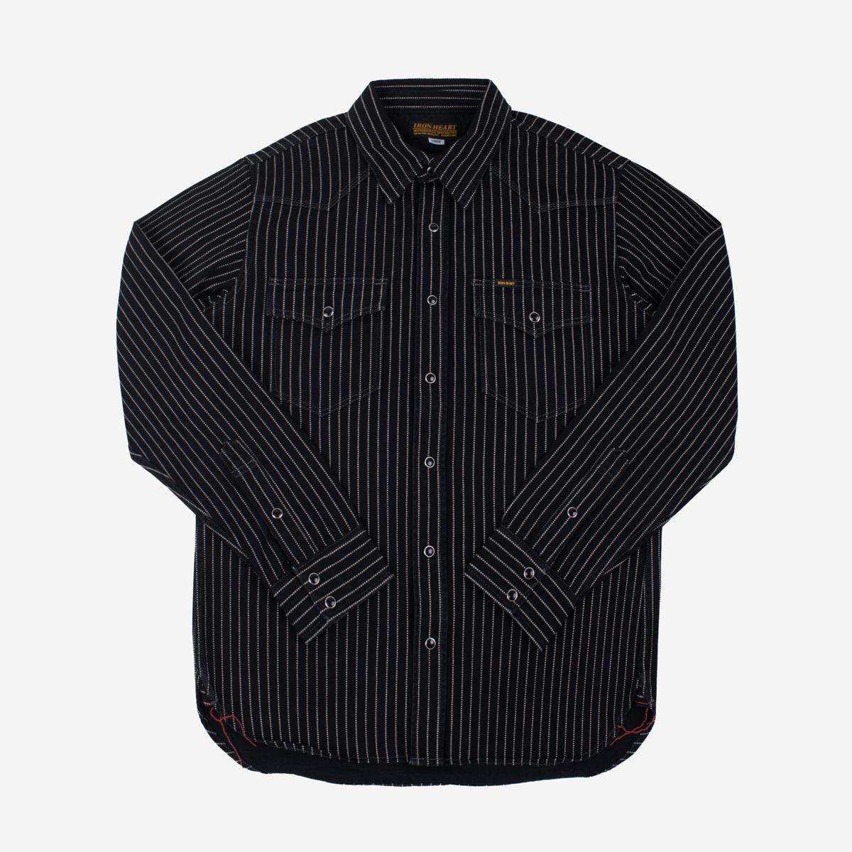 IHSH-62-BLK - 12oz Wabash Western Shirt - Black