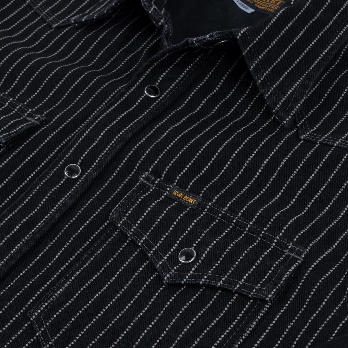 IHSH-62-BLK - 12oz Wabash Western Shirt - Black