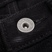 IH-634S-SBG - 21oz Selvedge Denim Straight Cut Jeans - Superblack (Fades To Grey)