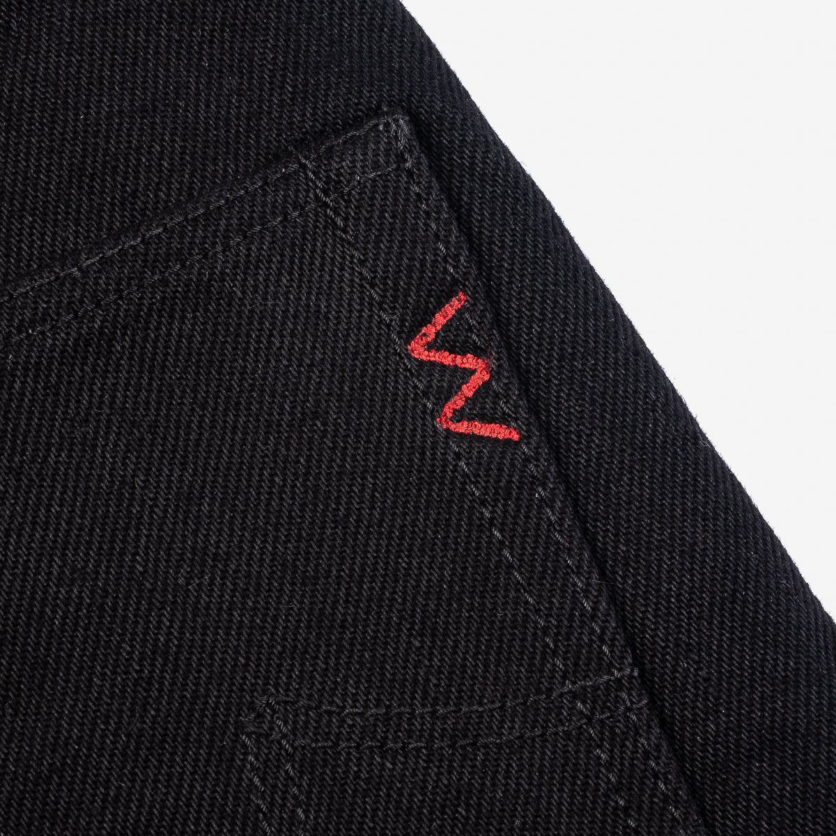 IH-634S-SBG - 21oz Selvedge Denim Straight Cut Jeans - Superblack (Fades To Grey)