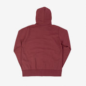 IHSW-10-BUR - 14oz Ultra Heavyweight Loopwheel Cotton Zip Up Hoodie - Burgundy