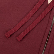 IHSW-10-BUR - 14oz Ultra Heavyweight Loopwheel Cotton Zip Up Hoodie - Burgundy