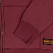 IHSW-10-BUR - 14oz Ultra Heavyweight Loopwheel Cotton Zip Up Hoodie - Burgundy