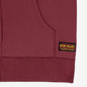 IHSW-10-BUR - 14oz Ultra Heavyweight Loopwheel Cotton Zip Up Hoodie - Burgundy