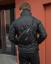 IHE-53-BLK - Whipcord Waist Bag - Black