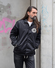 IHJ-160-BLK - 4.8oz Nylon Coach Jacket - Black