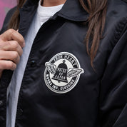 IHJ-160-BLK - 4.8oz Nylon Coach Jacket - Black