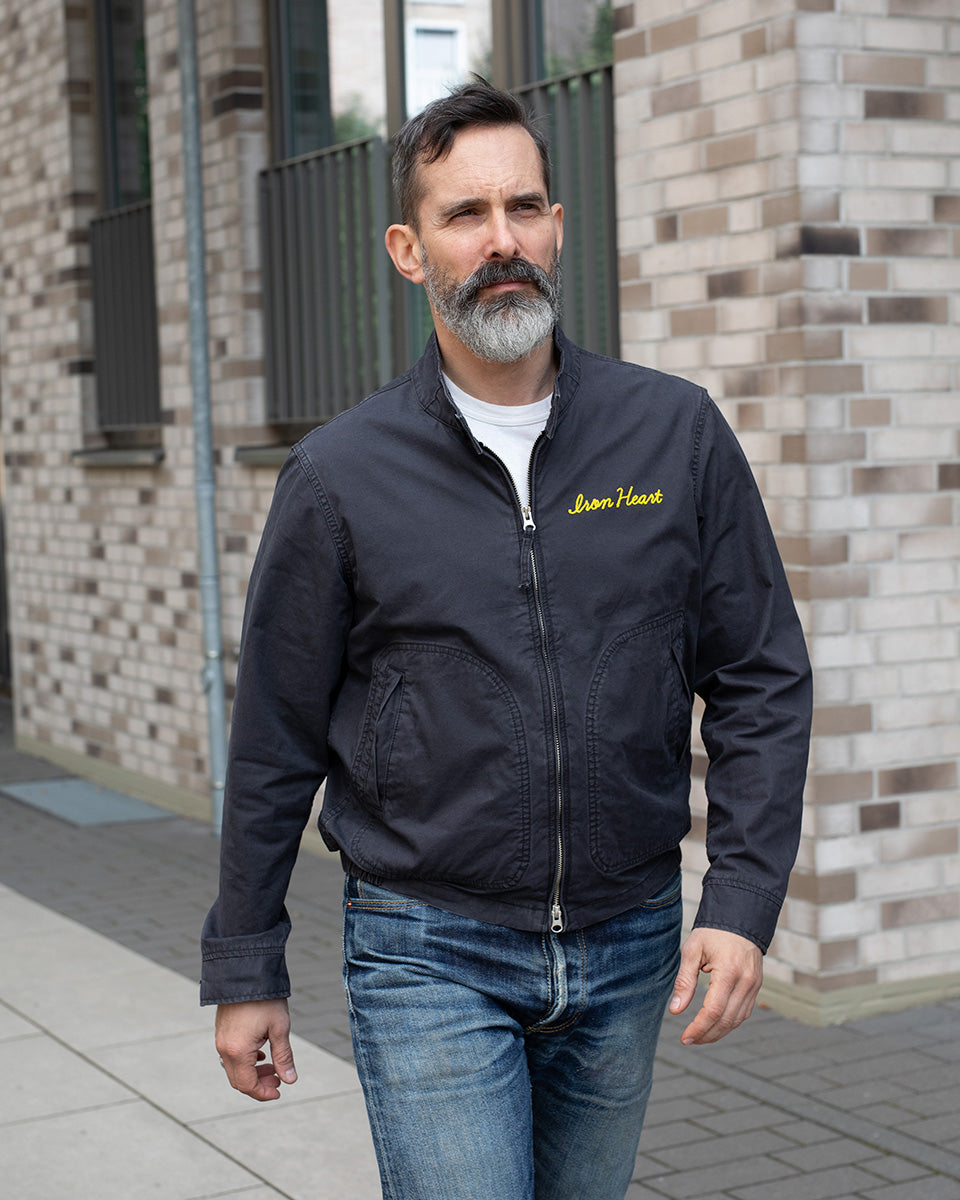 IHJ-165-BLK - 6.2oz Serge Drizzler Jacket - Black