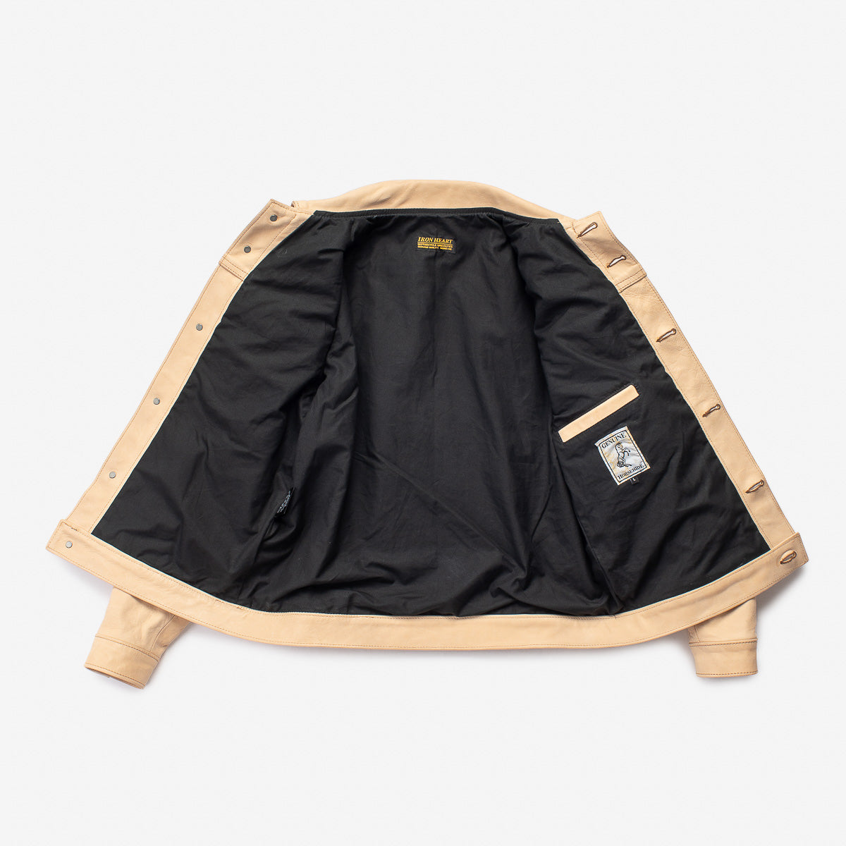 IHSB-EXT-NAT - Iron Heart x Simmons Bilt Horsehide Type III Jacket "The Extractor" - Natural