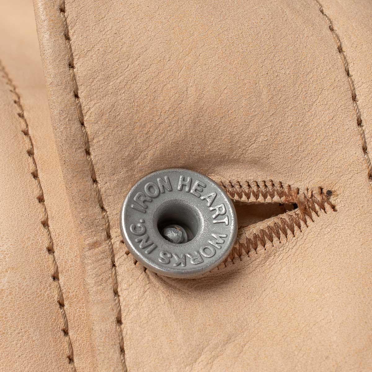IHSB-EXT-NAT - Iron Heart x Simmons Bilt Horsehide Type III Jacket "The Extractor" - Natural