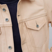 IHSB-EXT-NAT - Iron Heart x Simmons Bilt Horsehide Type III Jacket "The Extractor" - Natural