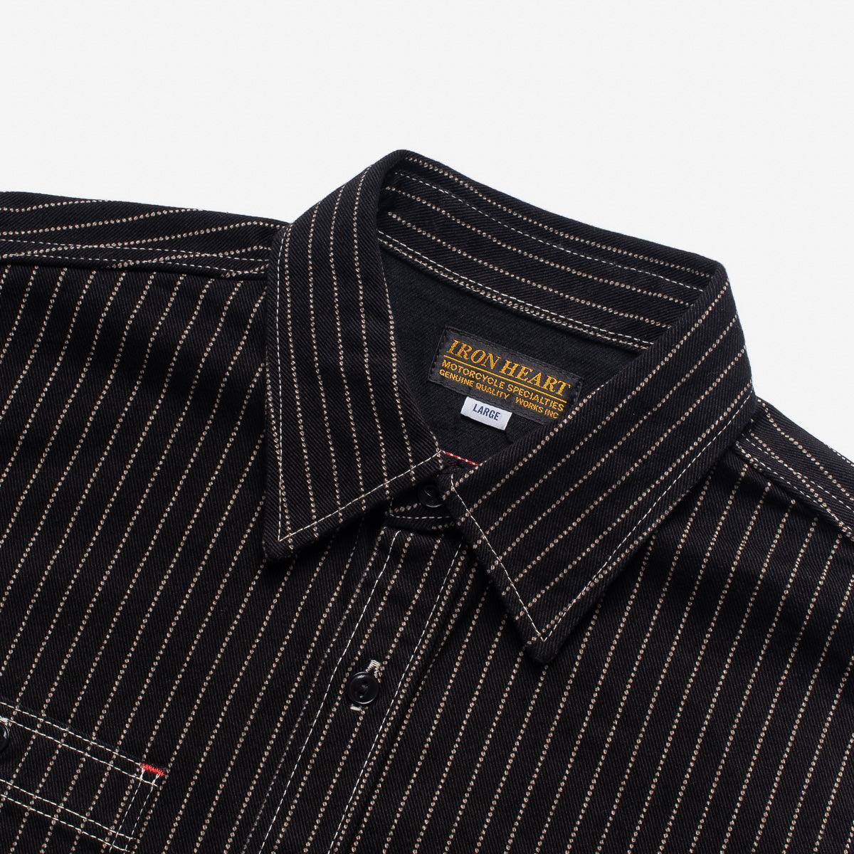 IHSH-266-BLK - 12oz Wabash Work Shirt - Black