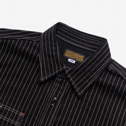 IHSH-266-BLK - 12oz Wabash Work Shirt - Black