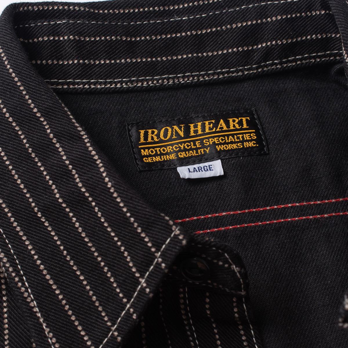 IHSH-266-BLK - 12oz Wabash Work Shirt - Black