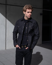 IHSH-425-BLK - 8oz Military Whipcord CPO Shirt - Black