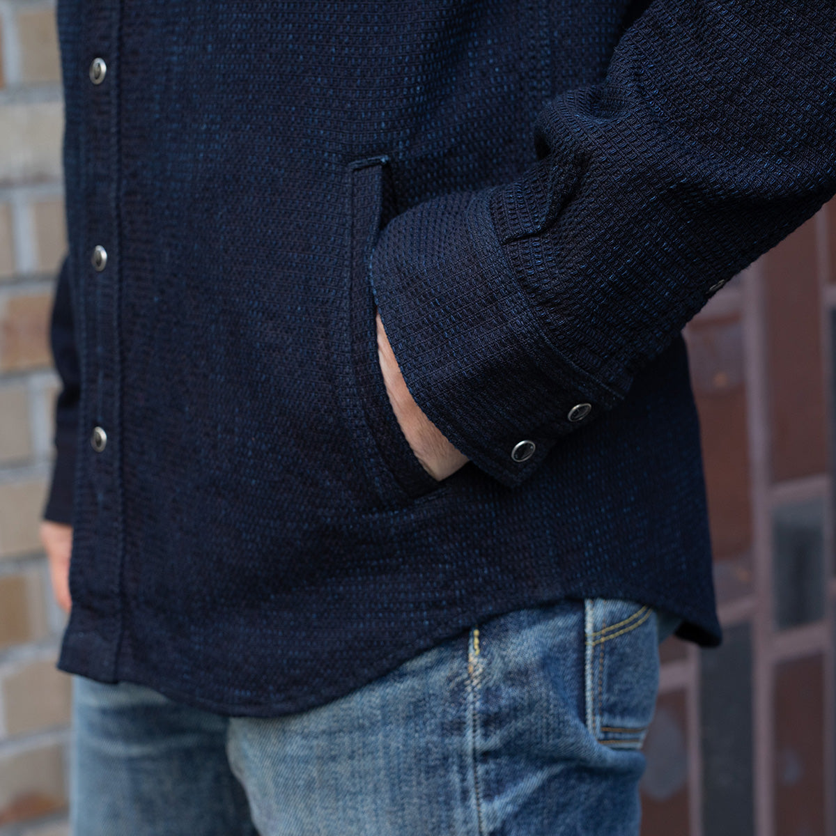 IHSH-437-IND - 13.5oz Dobby Cloth CPO Shirt - Indigo
