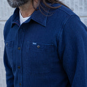 IHSH-96-IND - Waffle Work Shirt - Indigo