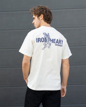 IHT-IHG-7-WHT - Iron Heart Germany 7.5oz Loopwheel Crew Neck T-Shirt - White