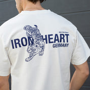 IHT-IHG-7-WHT - Iron Heart Germany 7.5oz Loopwheel Crew Neck T-Shirt - White