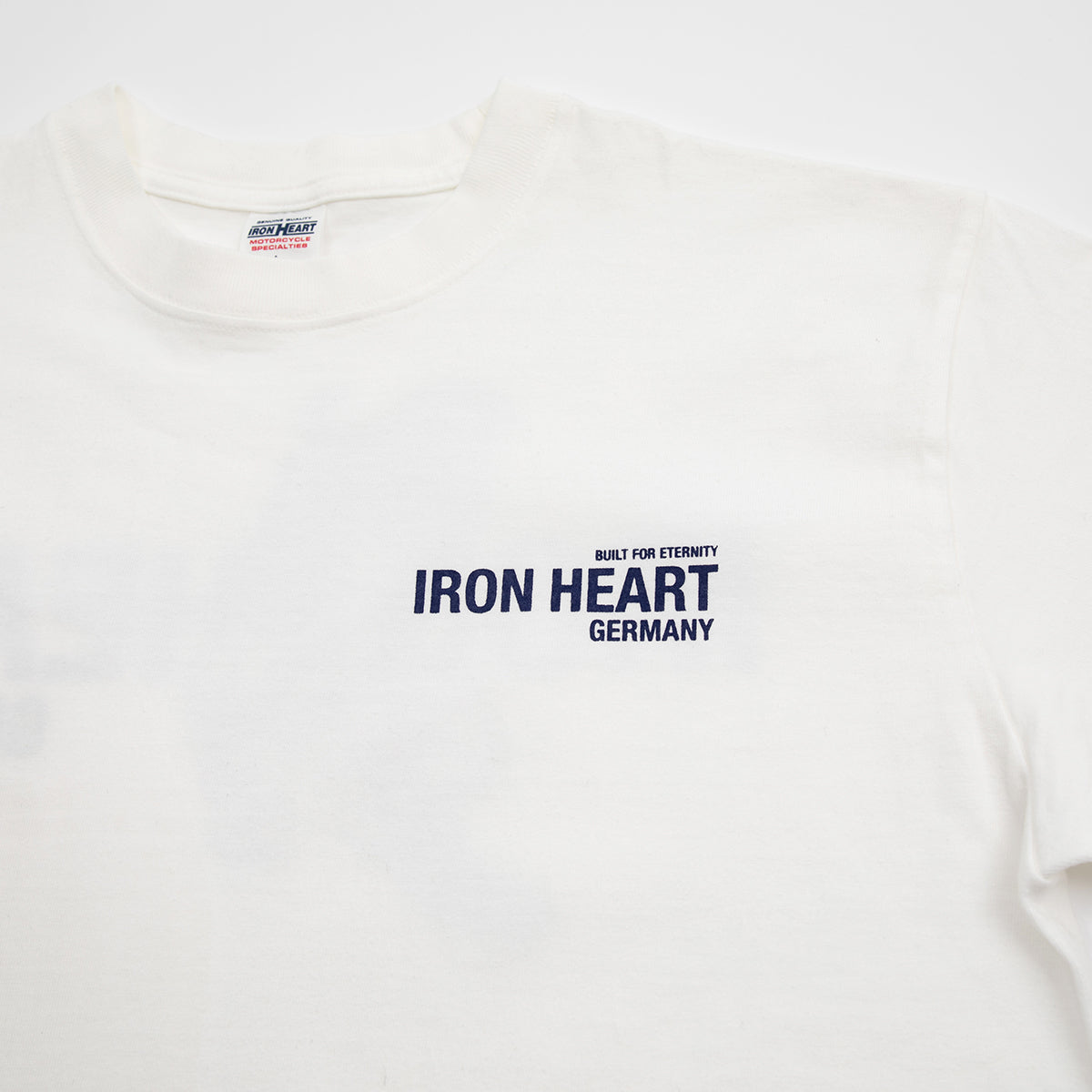 IHT-IHG-7-WHT - Iron Heart Germany 7.5oz Loopwheel Crew Neck T-Shirt - White