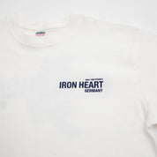 IHT-IHG-7-WHT - Iron Heart Germany 7.5oz Loopwheel Crew Neck T-Shirt - White