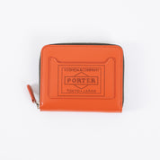 PO-PS-ZIP-WALLET-ORA - Porter-Yoshida & Co. - PS LEATHER ZIP WALLET - Orange