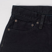 IH-634S-142OD - 14oz Selvedge Denim Straight Cut Jeans - Indigo Overdyed Black