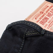 IH-634S-142OD - 14oz Selvedge Denim Straight Cut Jeans - Indigo Overdyed Black