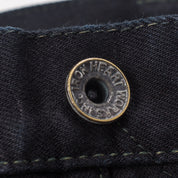 IH-634S-142OD - 14oz Selvedge Denim Straight Cut Jeans - Indigo Overdyed Black