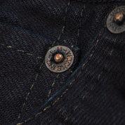 IH-634S-142OD - 14oz Selvedge Denim Straight Cut Jeans - Indigo Overdyed Black