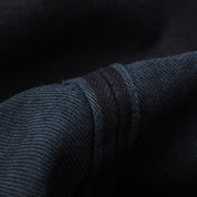 IH-634S-142OD - 14oz Selvedge Denim Straight Cut Jeans - Indigo Overdyed Black