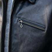 SB-30-S-JH-BLK - Simmons Bilt x  IHG Vintage 30's Sports Jacket - Japanese Horsehide