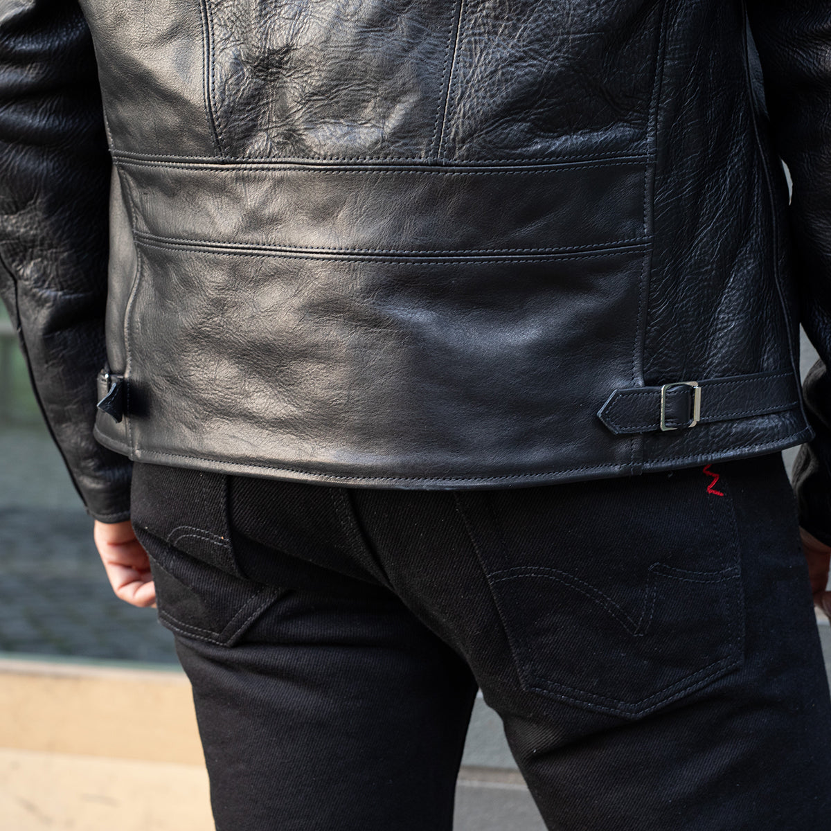 SB-30-S-JH-BLK - Simmons Bilt x  IHG Vintage 30's Sports Jacket - Japanese Horsehide