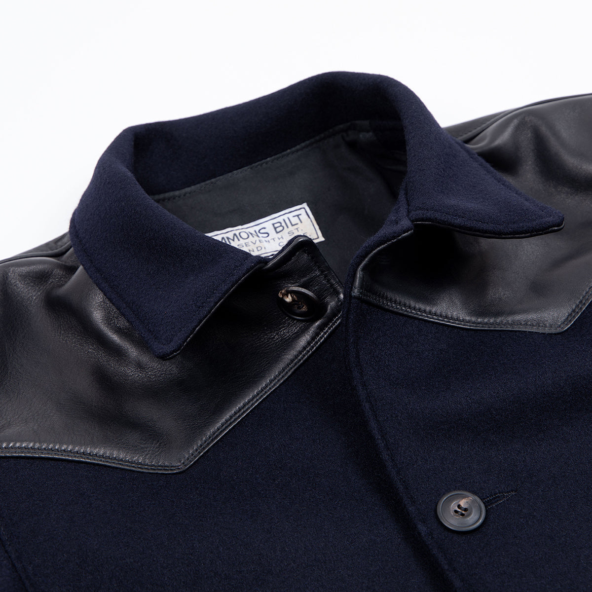 SB-RA-WO-NAV - Simmons Bilt Wool Ranch Jacket - Navy