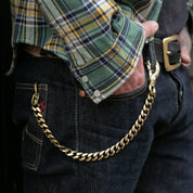 Image showing the Peanuts & Co Horse Wallet Chain (horse×hook) - Brass which is a WALLETS AND CHAINS described by the following info Accessories, Iron Heart, Peanuts & Co, Released, WALLETS AND CHAINS and sold on the IRON HEART GERMANY online store