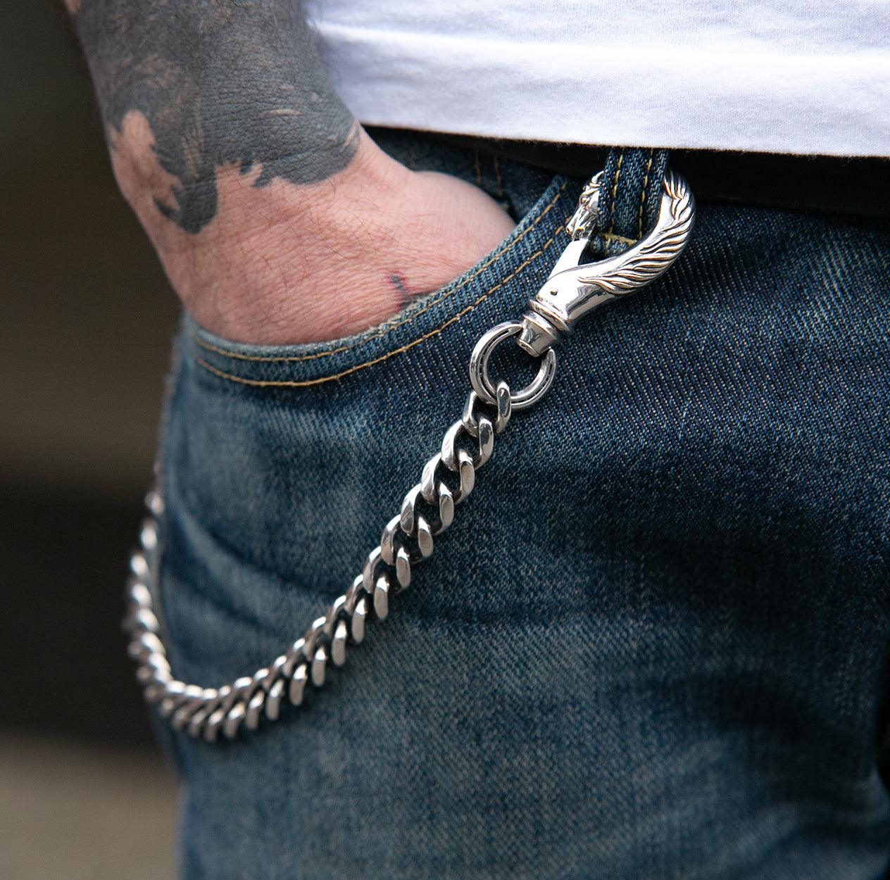 Image showing the Peanuts & Co Horse Wallet Chain (horse×horse) - Silver which is a WALLETS AND CHAINS described by the following info Accessories, Peanuts & Co, Released, WALLETS AND CHAINS and sold on the IRON HEART GERMANY online store