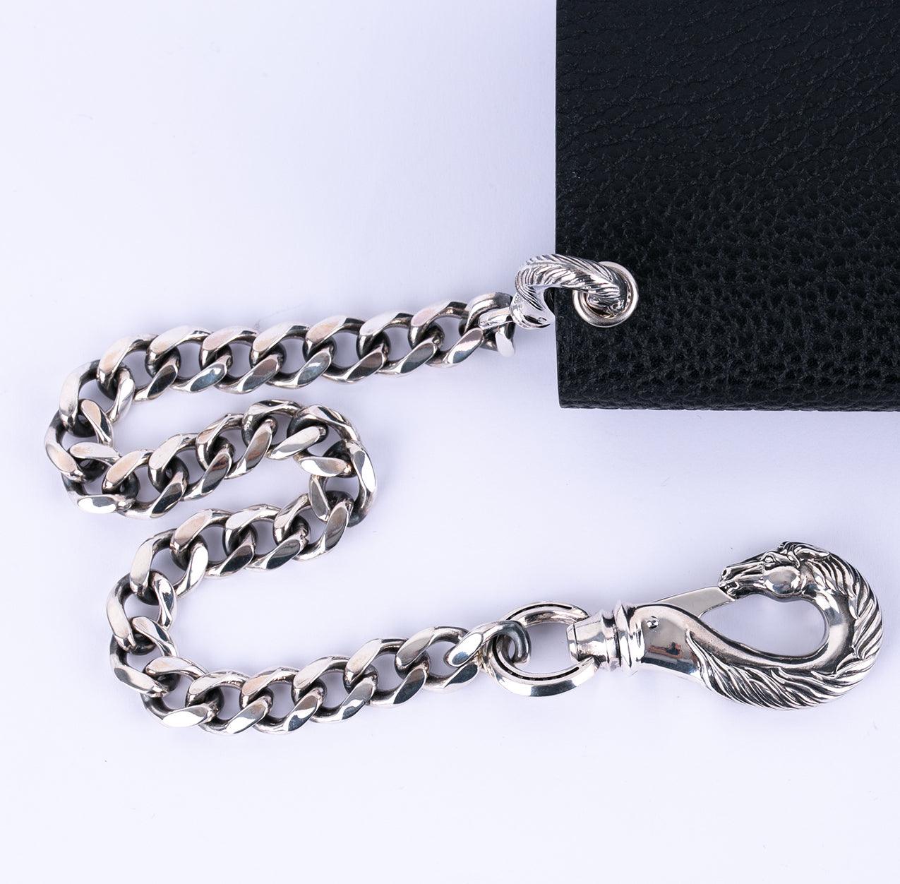 Image showing the Peanuts & Co Horse Wallet Chain (horse×horse) - Silver which is a WALLETS AND CHAINS described by the following info Accessories, Peanuts & Co, Released, WALLETS AND CHAINS and sold on the IRON HEART GERMANY online store