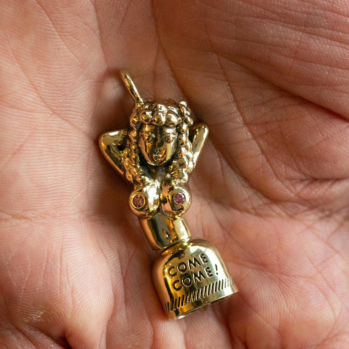 Image showing the Peanuts & Co COME COME BELL key ring pendant - Brass which is a Others described by the following info Accessories, Others, Peanuts & Co, Released and sold on the IRON HEART GERMANY online store