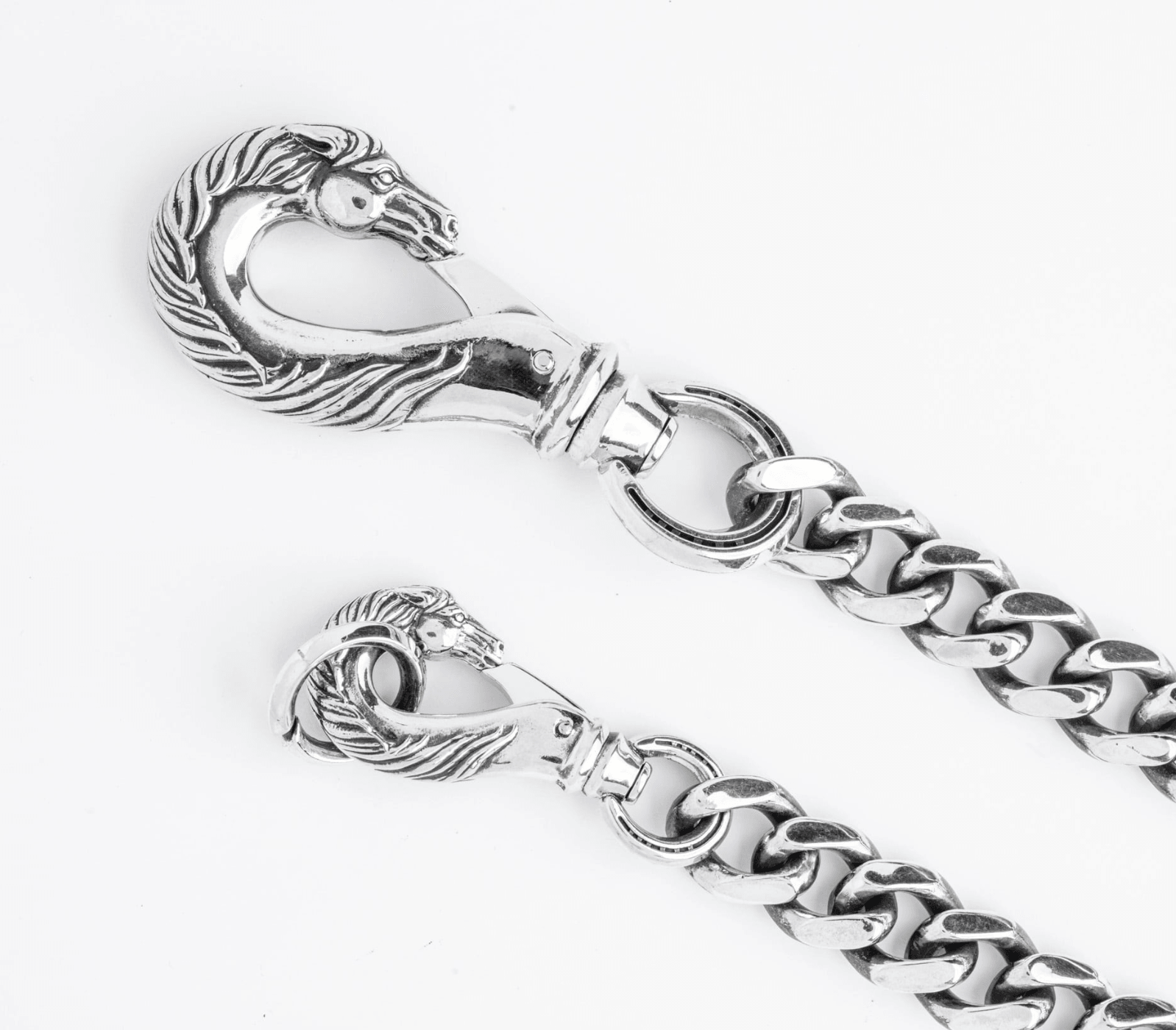 Image showing the Peanuts & Co Horse Wallet Chain (horse×horse) - Silver which is a WALLETS AND CHAINS described by the following info Accessories, Peanuts & Co, Released, WALLETS AND CHAINS and sold on the IRON HEART GERMANY online store