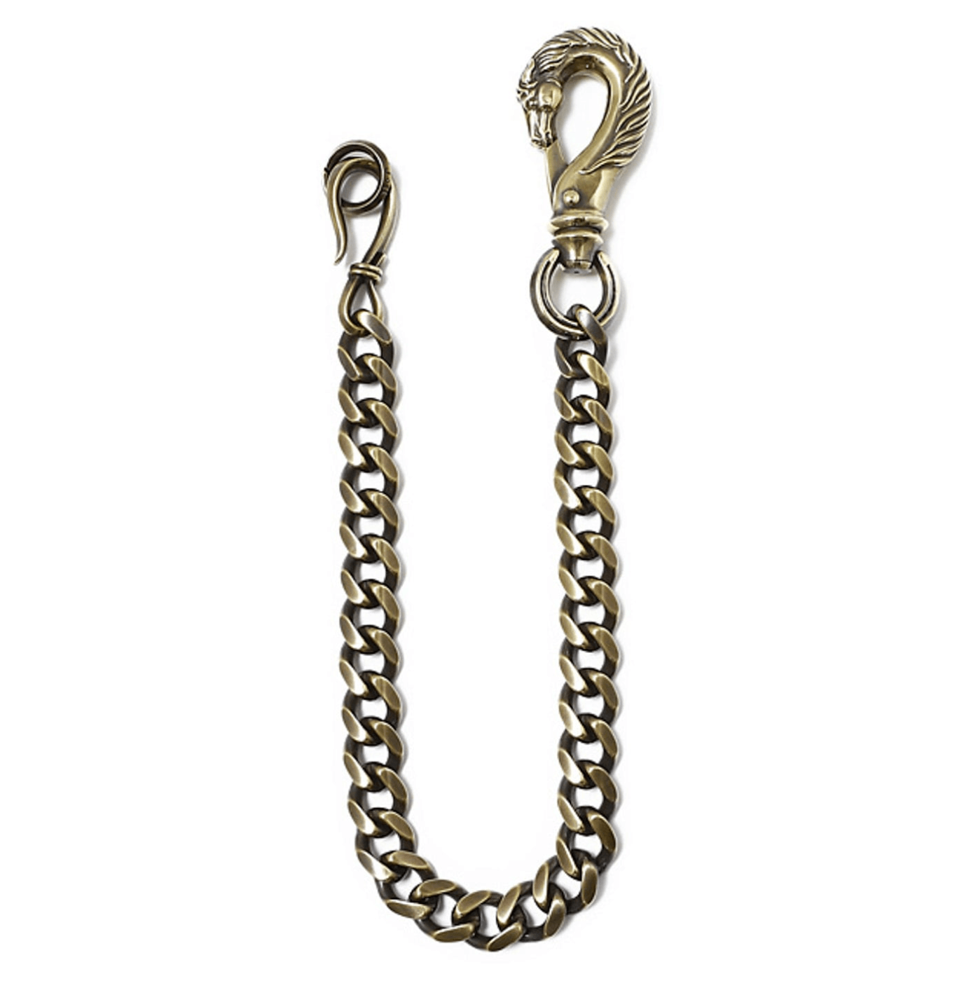 Image showing the Peanuts & Co Horse Wallet Chain (horse×hook) - Brass which is a WALLETS AND CHAINS described by the following info Accessories, Iron Heart, Peanuts & Co, Released, WALLETS AND CHAINS and sold on the IRON HEART GERMANY online store