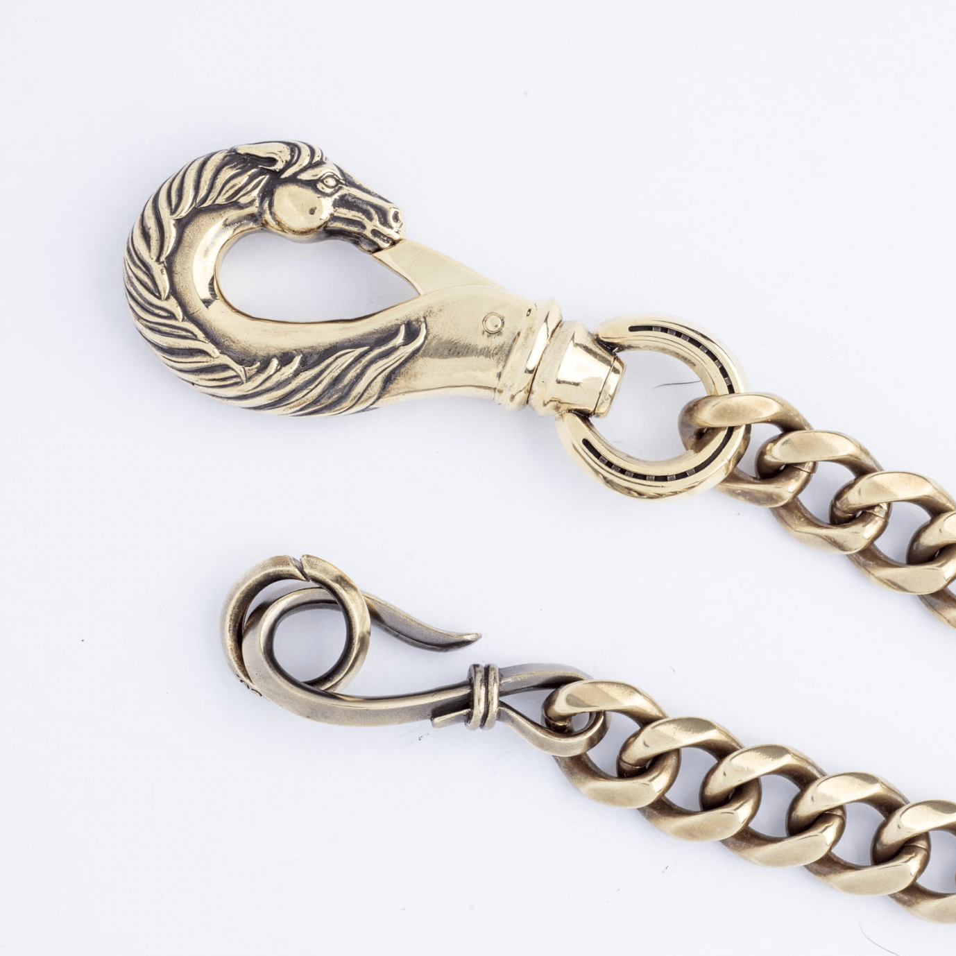 Image showing the Peanuts & Co Horse Wallet Chain (horse×hook) - Brass which is a WALLETS AND CHAINS described by the following info Accessories, Iron Heart, Peanuts & Co, Released, WALLETS AND CHAINS and sold on the IRON HEART GERMANY online store