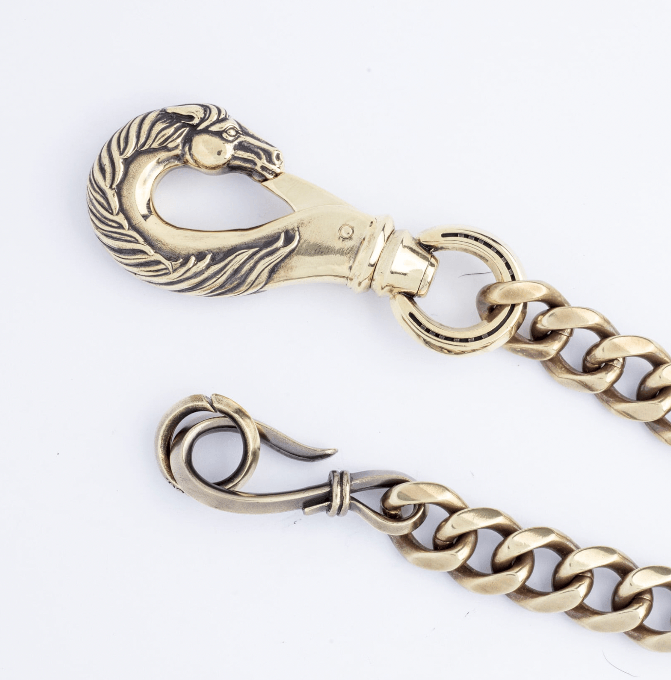 Image showing the Peanuts & Co Horse Wallet Chain (horse×hook) - Brass which is a WALLETS AND CHAINS described by the following info Accessories, Iron Heart, Peanuts & Co, Released, WALLETS AND CHAINS and sold on the IRON HEART GERMANY online store