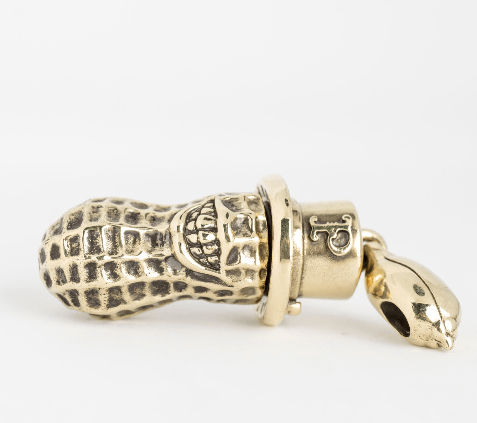Image showing the Peanuts & Co YACHIMATA PEANUTS key ring pendant - Brass which is a Others described by the following info Accessories, Others, Peanuts & Co, Released and sold on the IRON HEART GERMANY online store